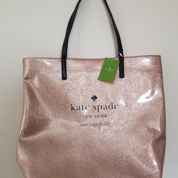 kate spade Handbags - NWT kate spade glitter pink tote